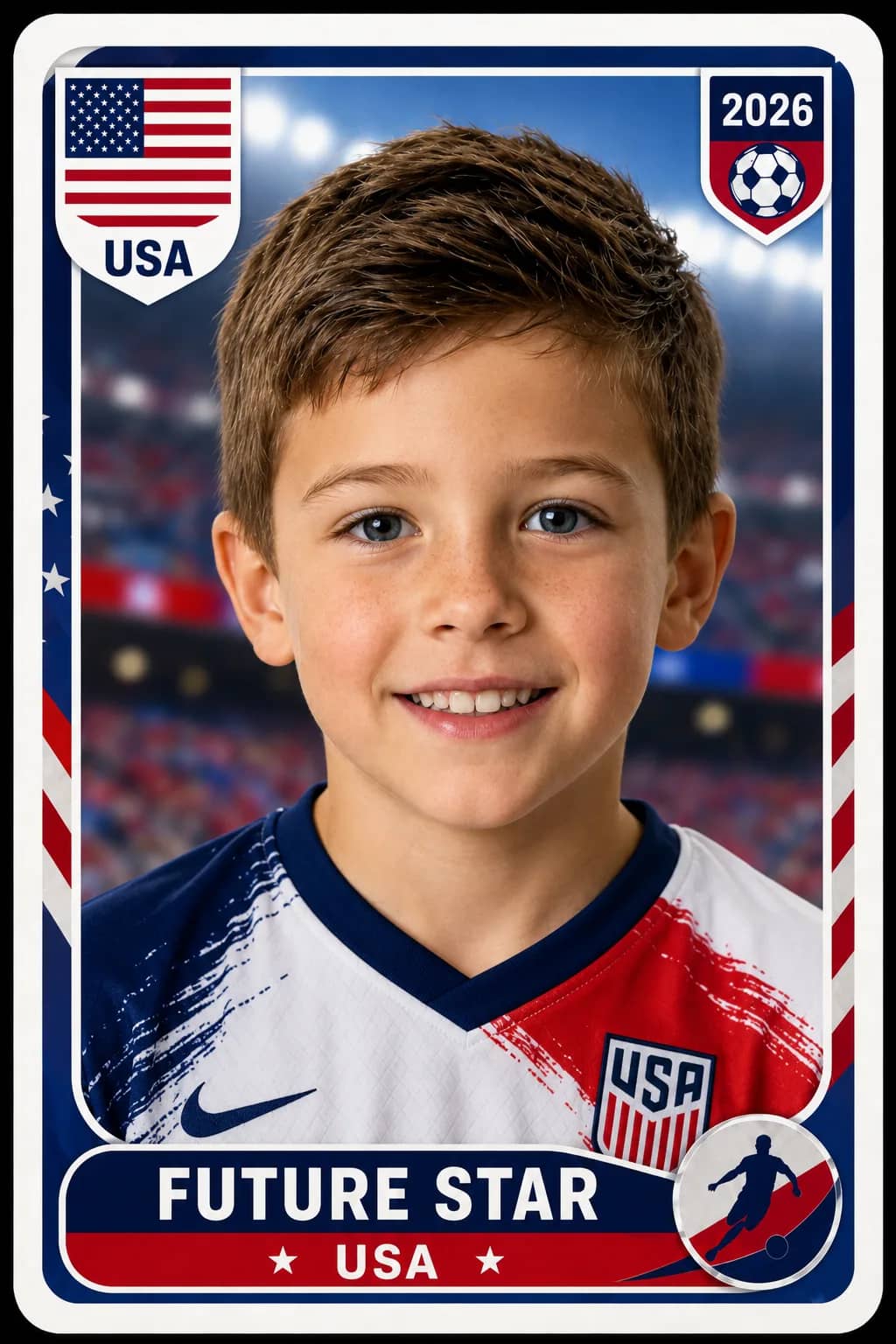 Bento, the future star, wearing the Brazil jersey